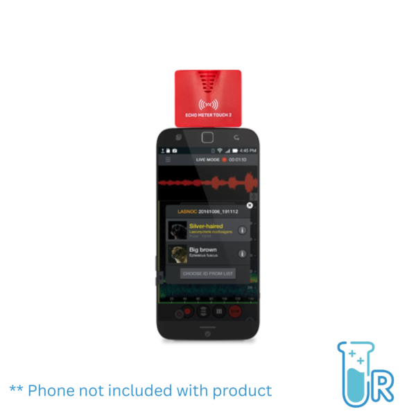 echotouch_phone Image of Wildlife Acoustics Echo Touch 2 attached to a phone